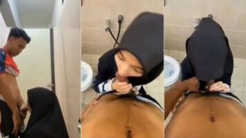 Malay Sepasang Abg Jilbab Hitam Toilet Viral
