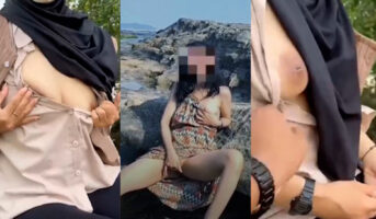 Kompilasi Cewek Berjilbab Nakal Doyan Eksib Omek Viral