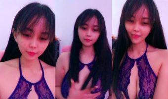 Miss Milktea Host Cantik Sexy Lingerie Ungu