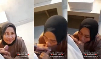 Disepongin Ayang Hijab Crott Dimuka