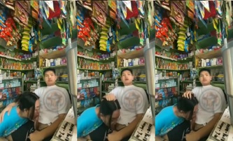 Disepongin Pelanggan Warung Siang Siang