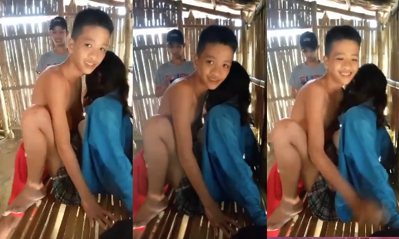 Indo – Gadis Desa Diganbang Digubuk Oleh Teman-temannya
