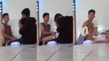 Indo – Gadis Dipeke 2 Orang Di Gudang Aula