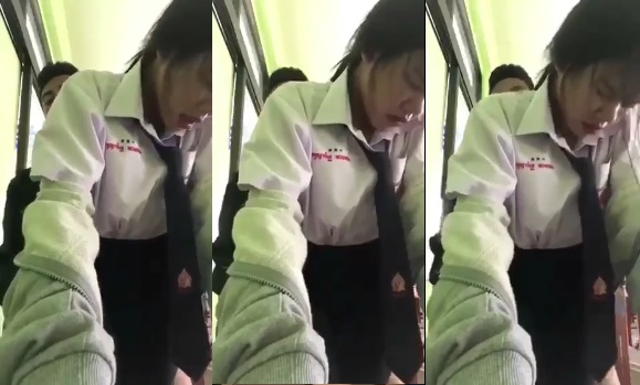 Indo – Gadis Muda Masih Pake Seragam Osis Main Sama Pacarnya
