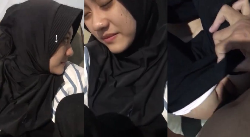 Indo – Jilbab Tembem Gemoy Dipake Pacar Keenakan