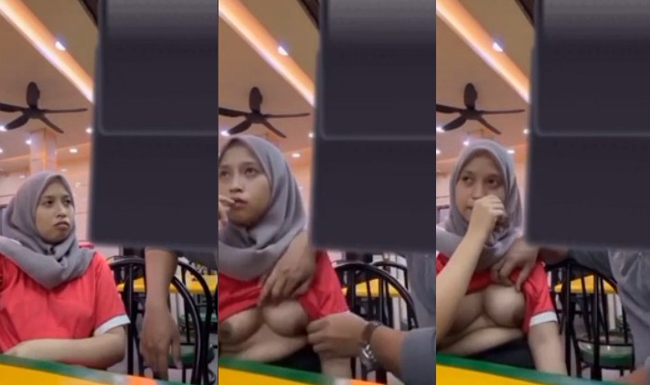 Kasir Swalayan Diam Pasrah Kena Grepe