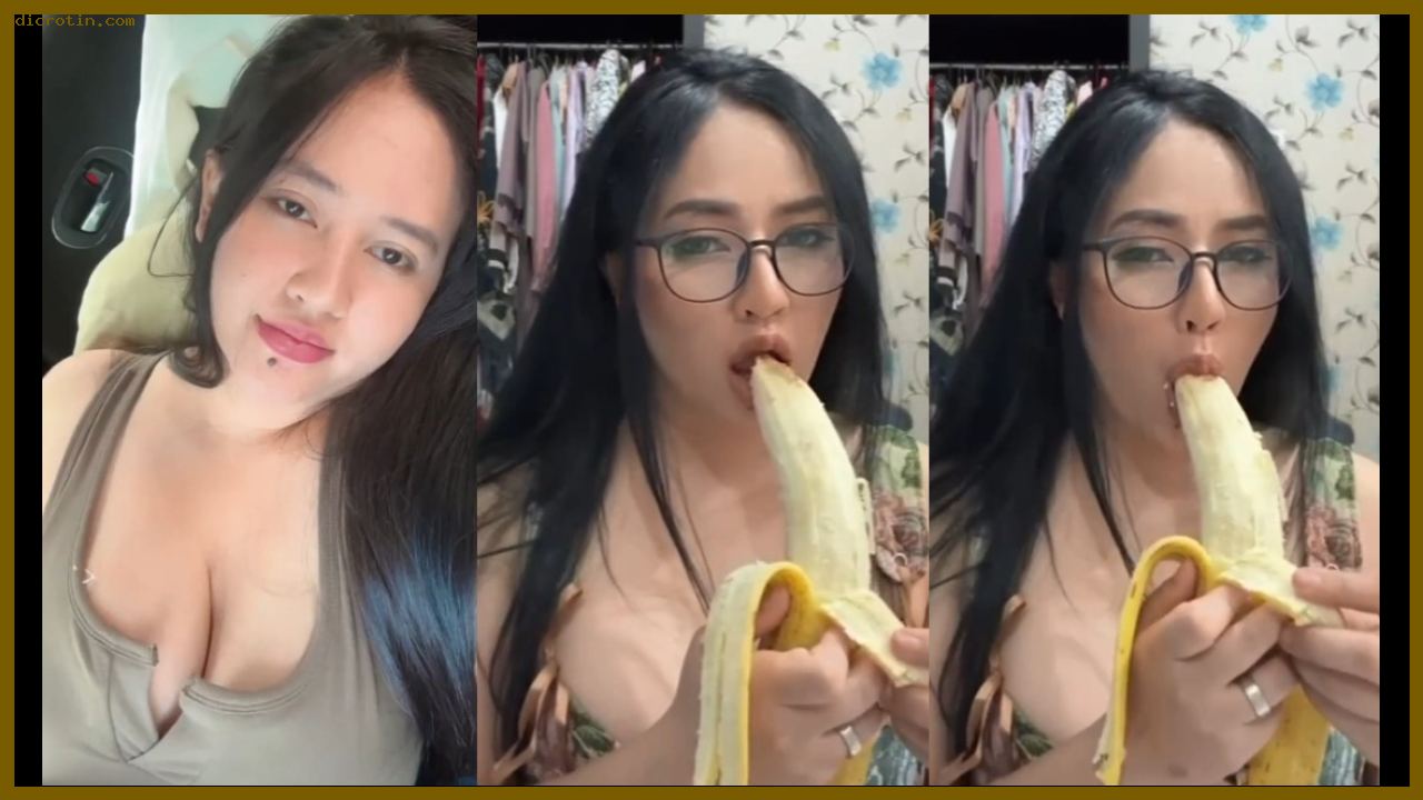 Desahan Nikmat Tante Ngemut Pisang Bikin Halu