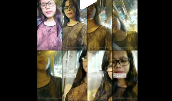 Siskaeee Pake Baju Transparan Di Pinggir Jalan