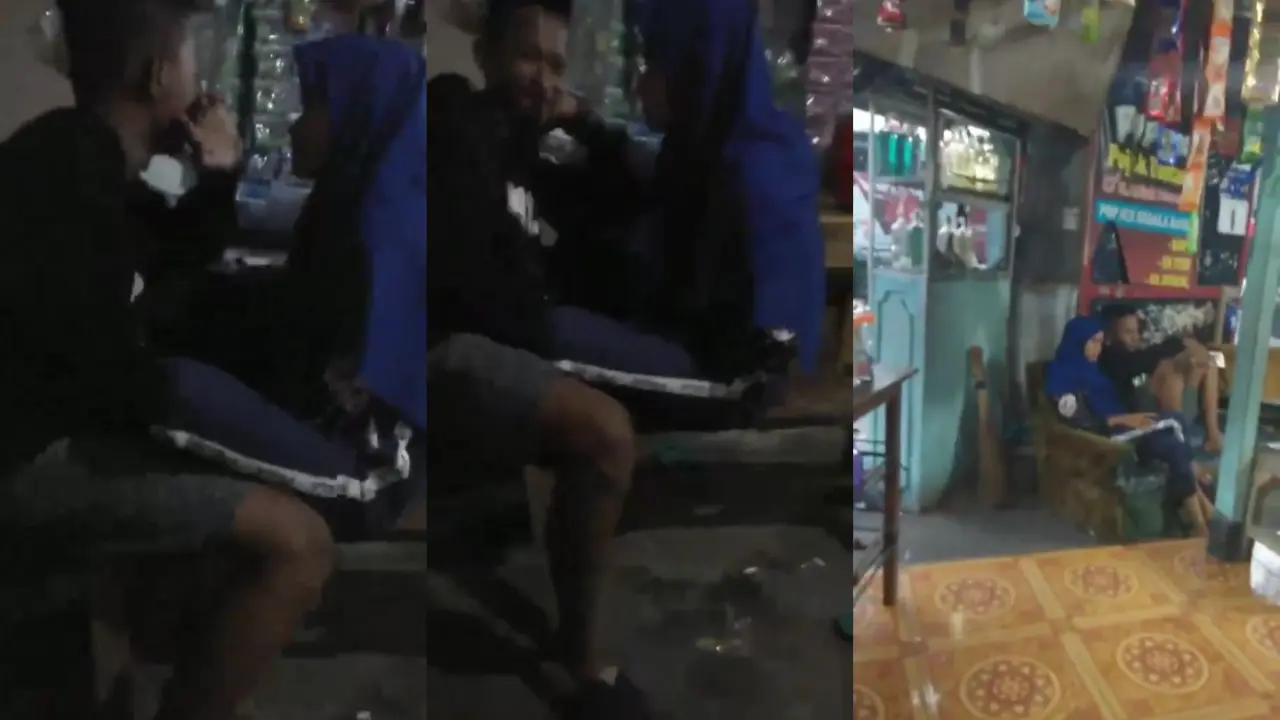 Apa gak ada tempet lain di warung oun masih sempet sempet nya grepek pacar