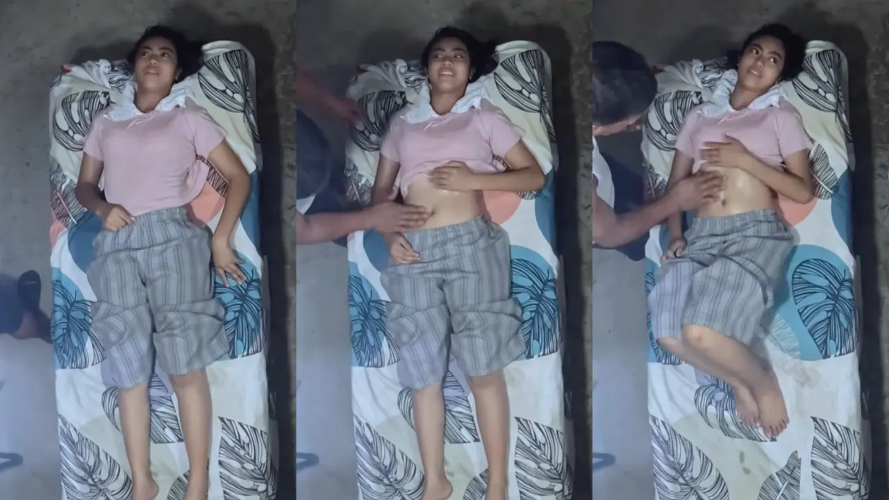 Bapak tiri yg sakit kaki yg dilinit badan nya 1