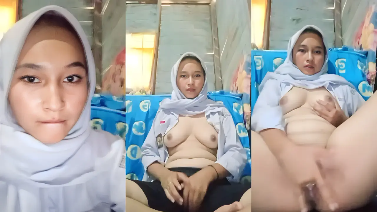 hijab Sma pulang sekolah lansung omek.