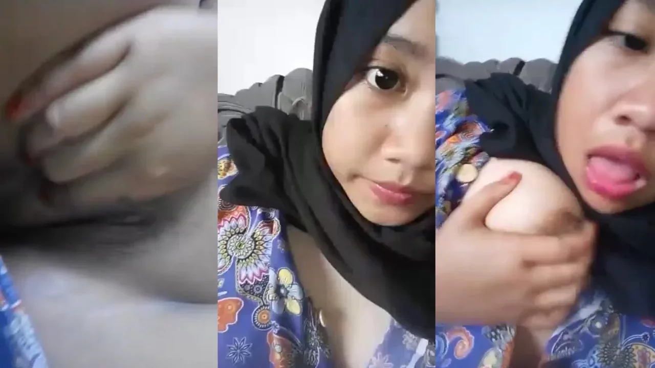 Indo ABG Berjilbab Baju Batik Sange Toket Dan Meki Mulus