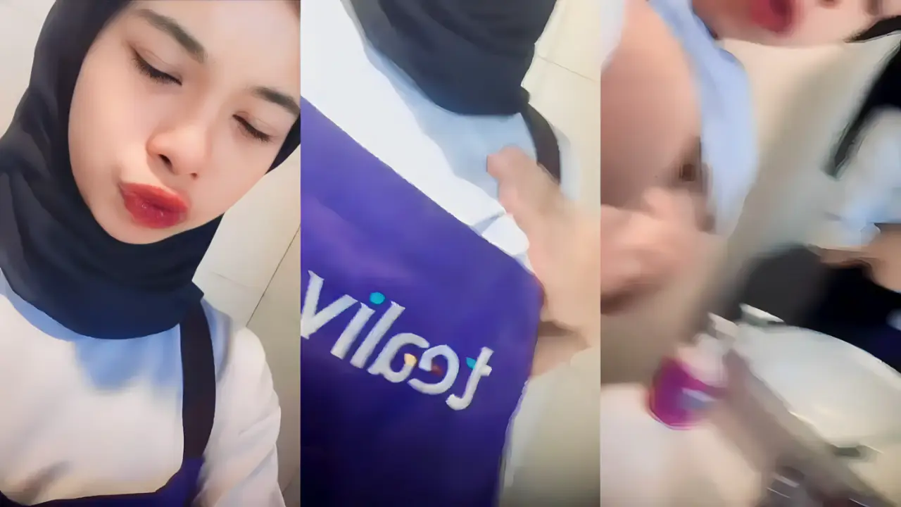 cewek cantik pamer tete di WC untuk ayang