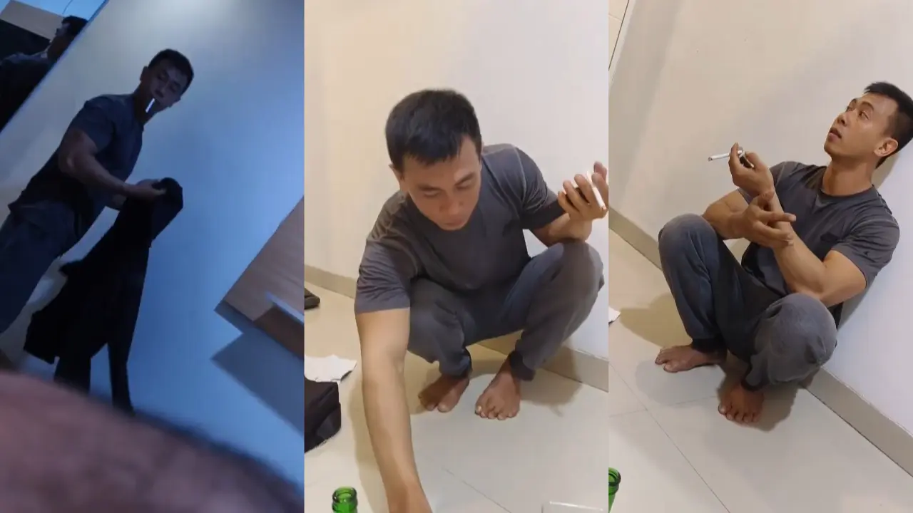 gimana gak puas sampai banjir dapat laki begini perkasa nya