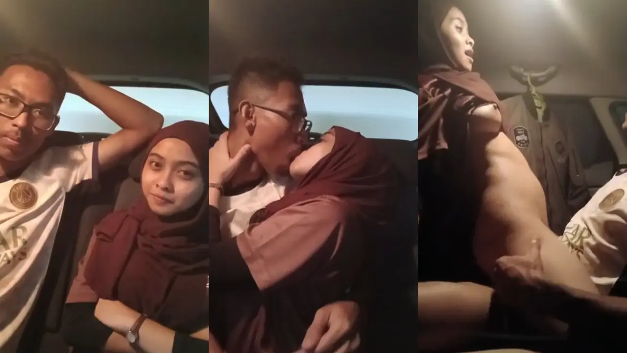 Grabcar online ngewe pelanggan wanita hijab di mobil sampe goyang – goyang