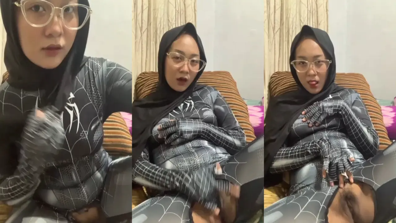 Jilbab Colmek Cosplay Spider(1080)