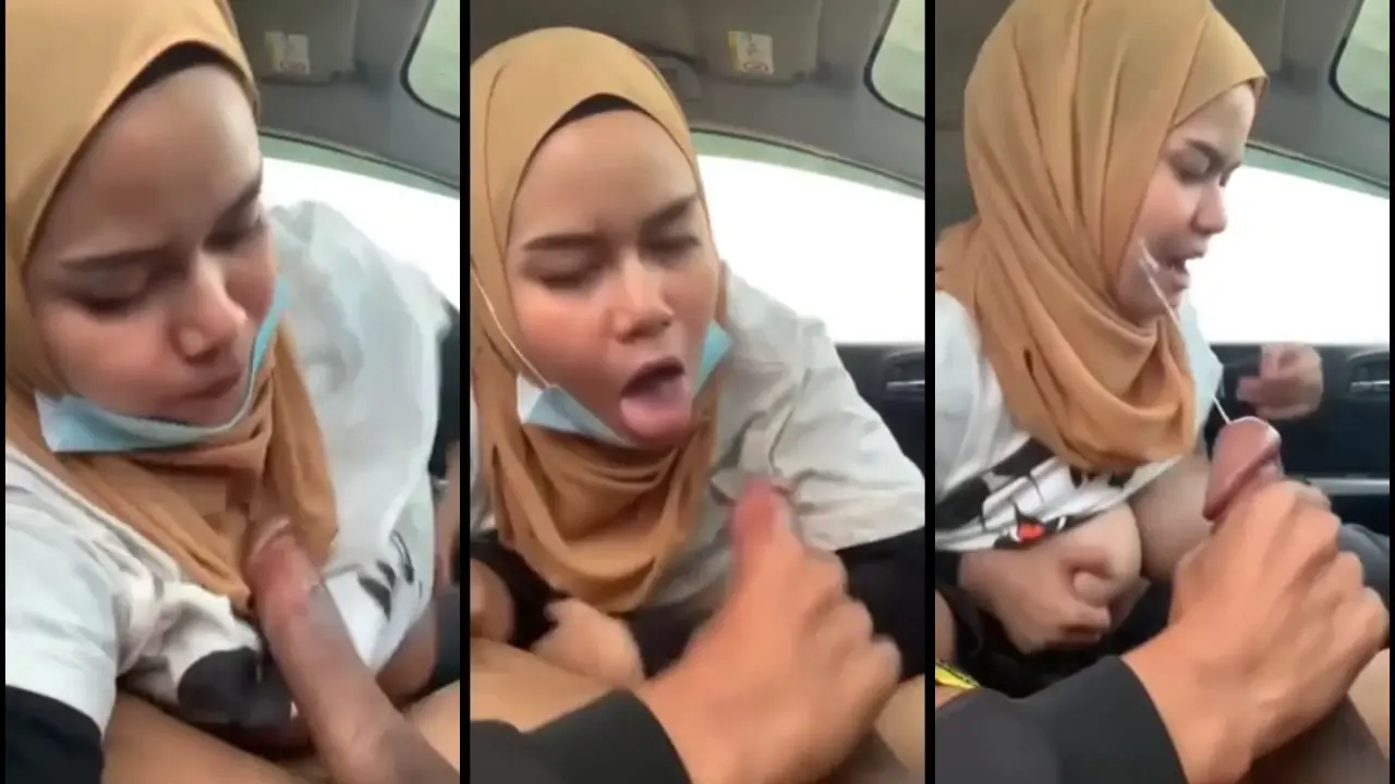 Jilbab Hyper Masih Di Mobil Belom Sampai Rumah Udah Nyepong Aja