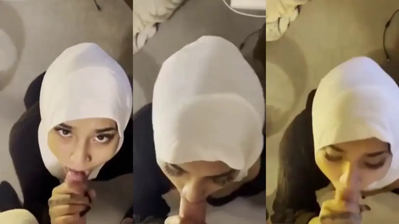 Kocokan Mamih Hijab Blasteran Malay Crot Muka