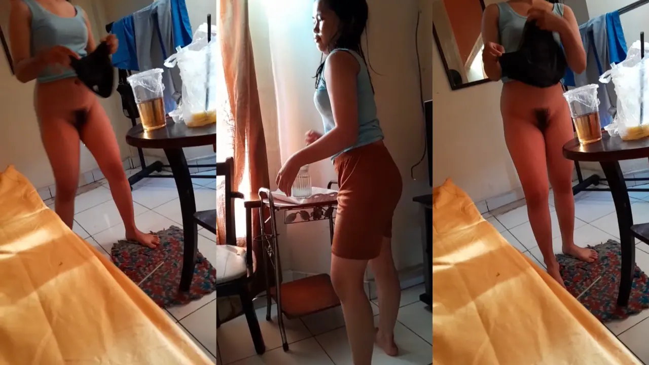majikan udah ga tahan liat pembantu jemur pakaian