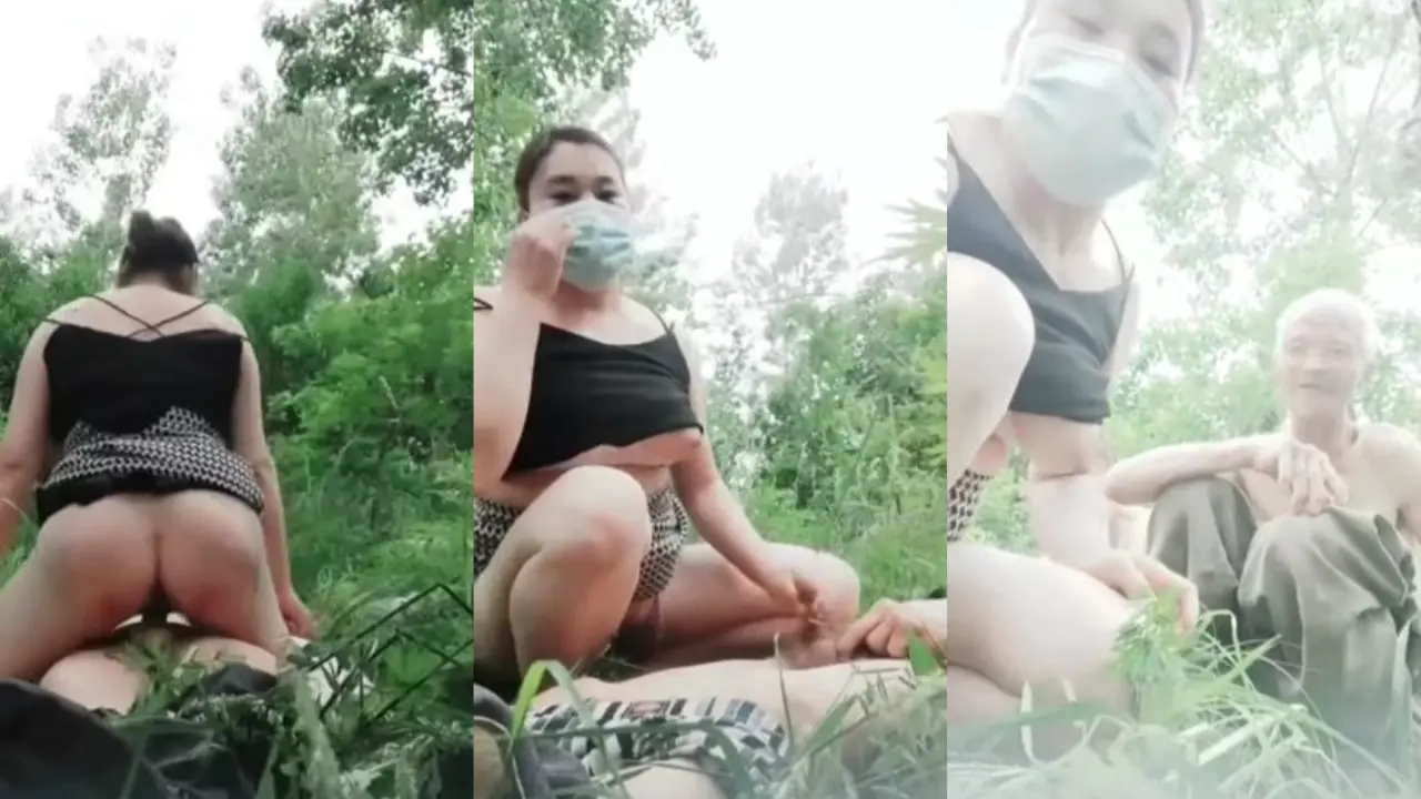 Parah janda ajak aki aki ngewe di kebun(1080)