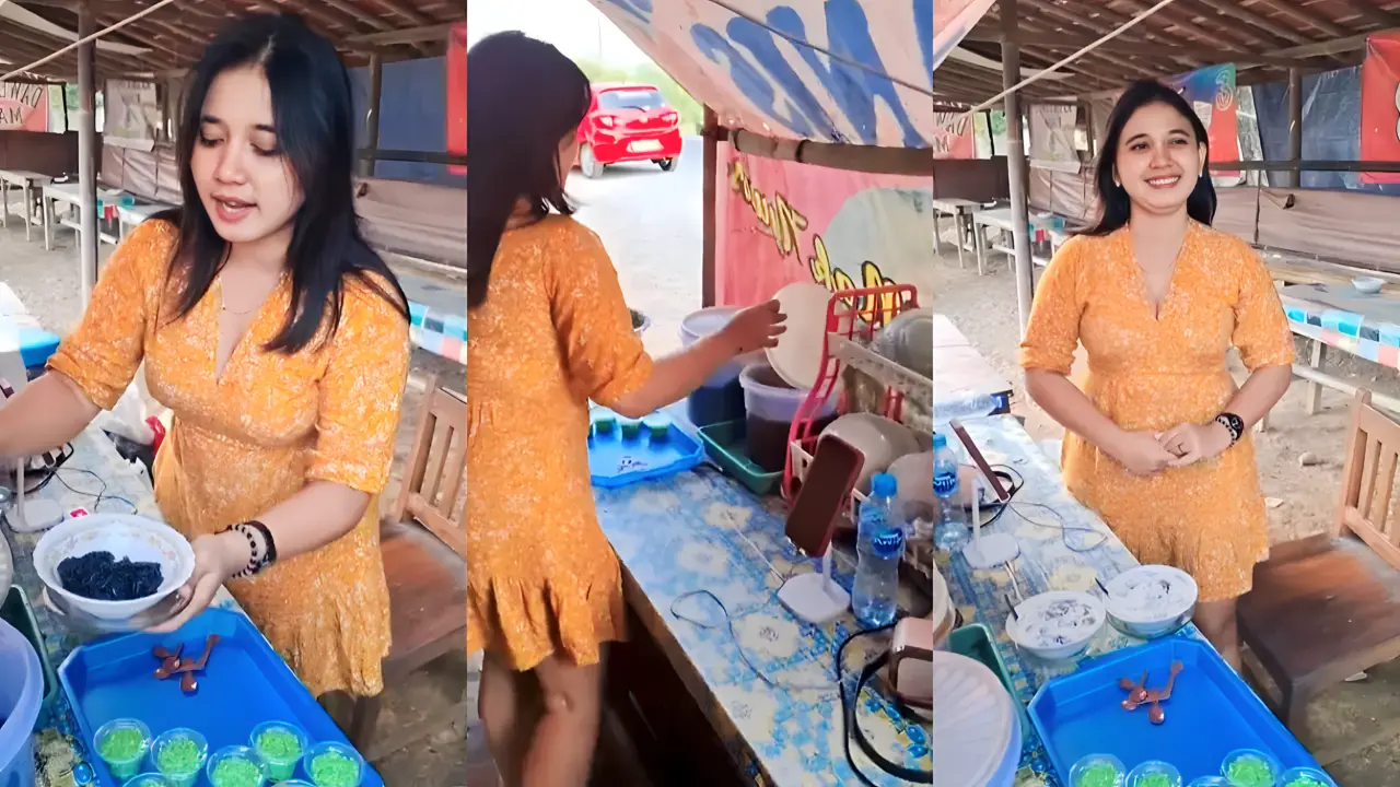 Penjual es dawet yang lagi viral