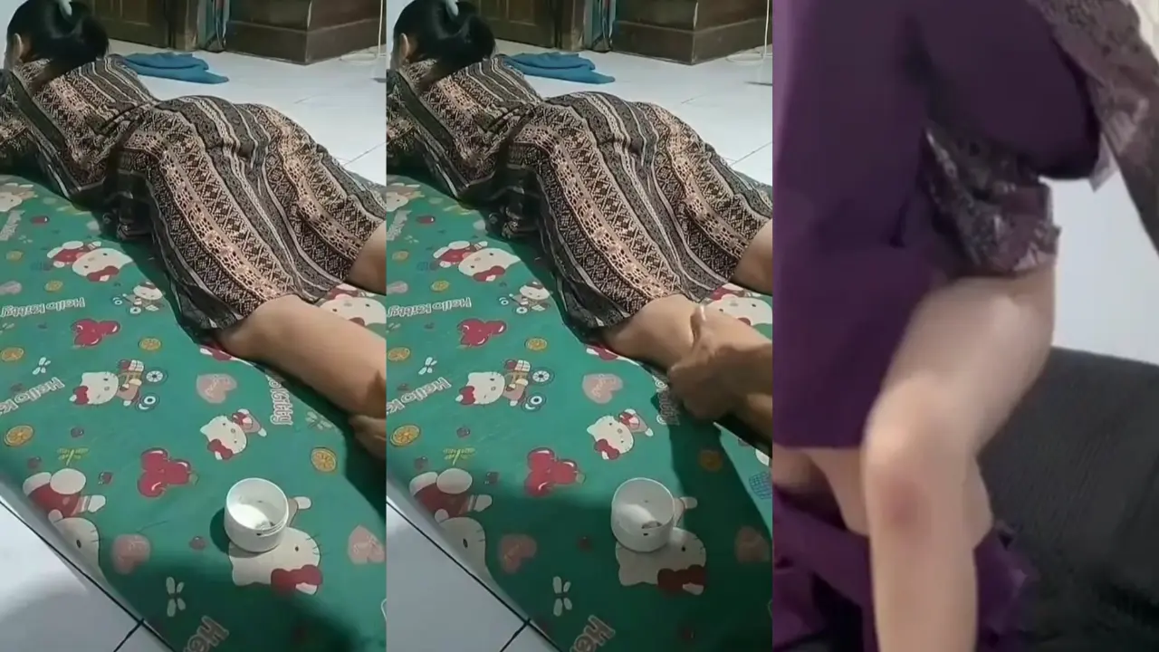 Pijitin istri anak gak tahan langsung gendong ke kamar cok