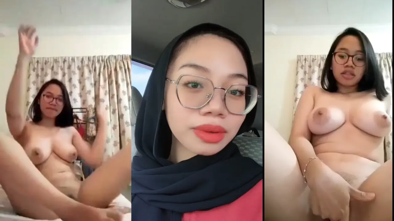 Quee hijab kacamata ngak lega kalau mgak omek dulu