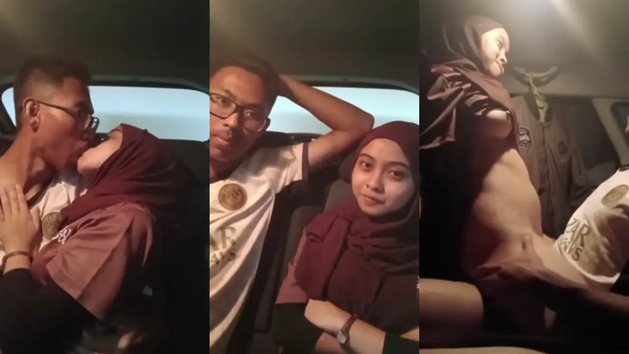 Sejoli Asyik Main Dalam Mobil Saat parkir(1080)
