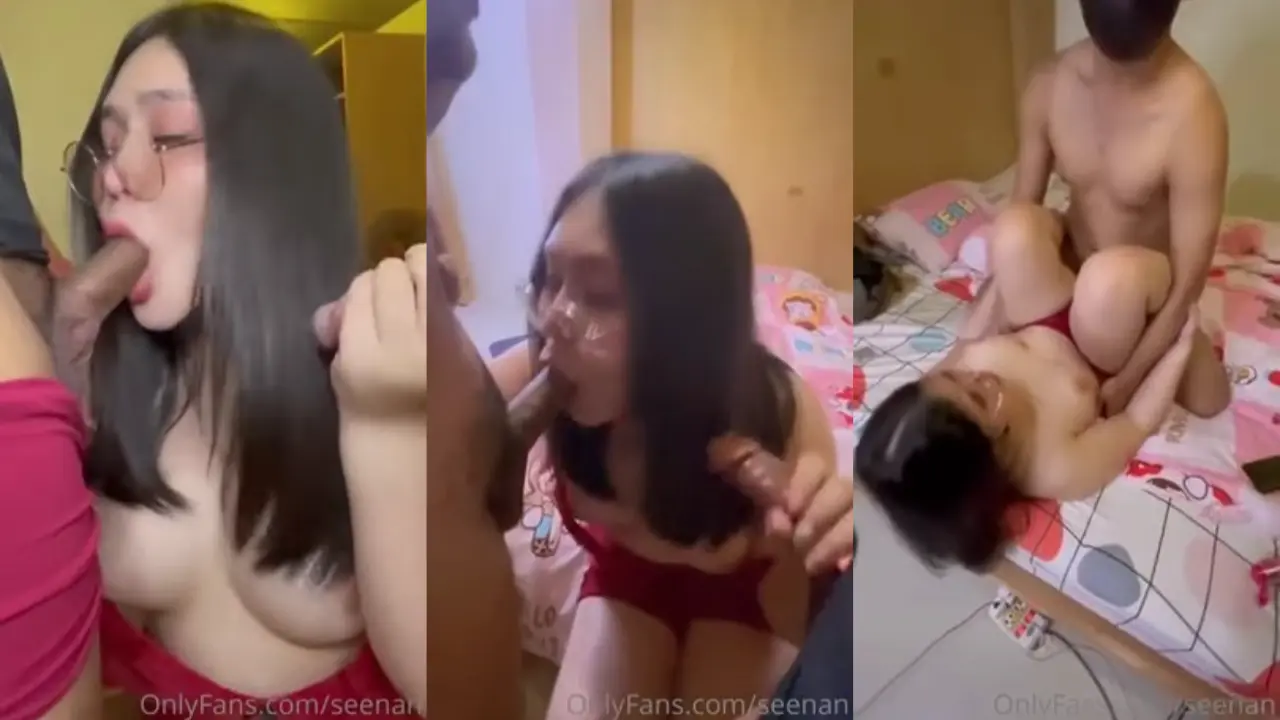 Threesome Sepong Malah Kena Doggy