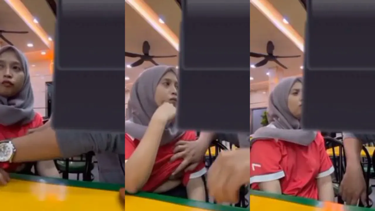 Ukhti jilbab digrepe dikafe