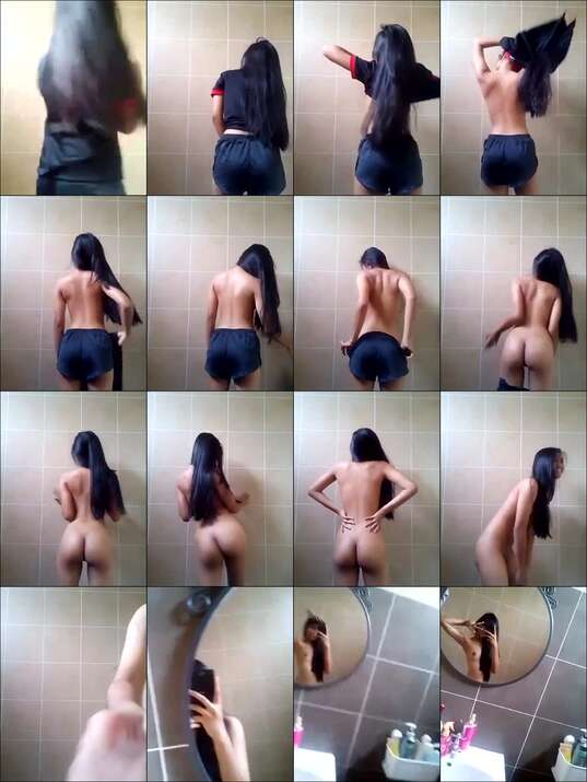 Cam Abg Dikamar Mandi Sambil Ketawa