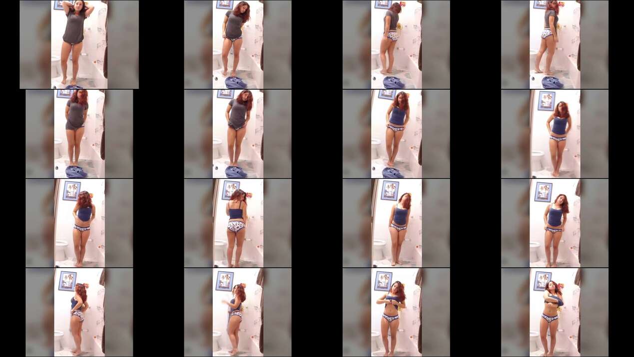 Cewek Bisyar Cantik Buka Baju di Kamar Mandi