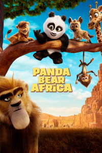 Poster Panda Bear in Africa
