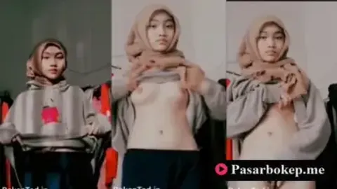 Indo Aisyah Mode Jilbab Coklat Paling Sexy Toket Mulus