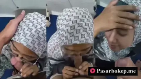 Indo Hijab Cantik Nyepong Waktu Free Crot Di muka
