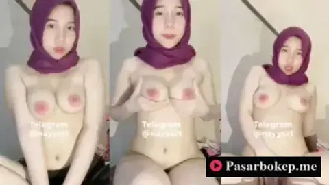 Indo Hijab Nayycrt Toket Putih Pentil Pink Sambil Colmek