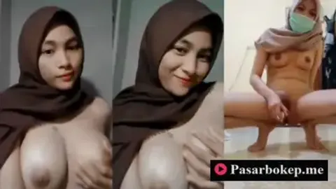 Indo Kerudung Coklat Tobrut Colmek Pake Botol
