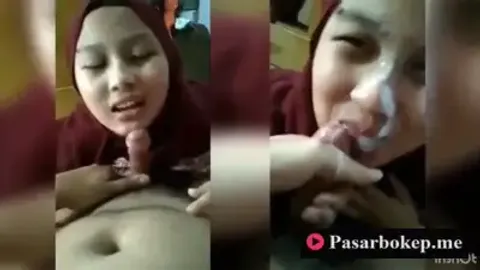 Indo Sensasi Jilbab Blowjob Crot Di Muka