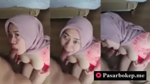 Indo Cewek Jilbab Cantik Viral Nyepong Lahap Banget