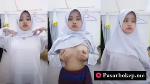 Indo Gadis Berjilab Cantik Sange mainin Toket Gede