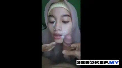 Indo Hijab IGO Sepong Croot Di Muka
